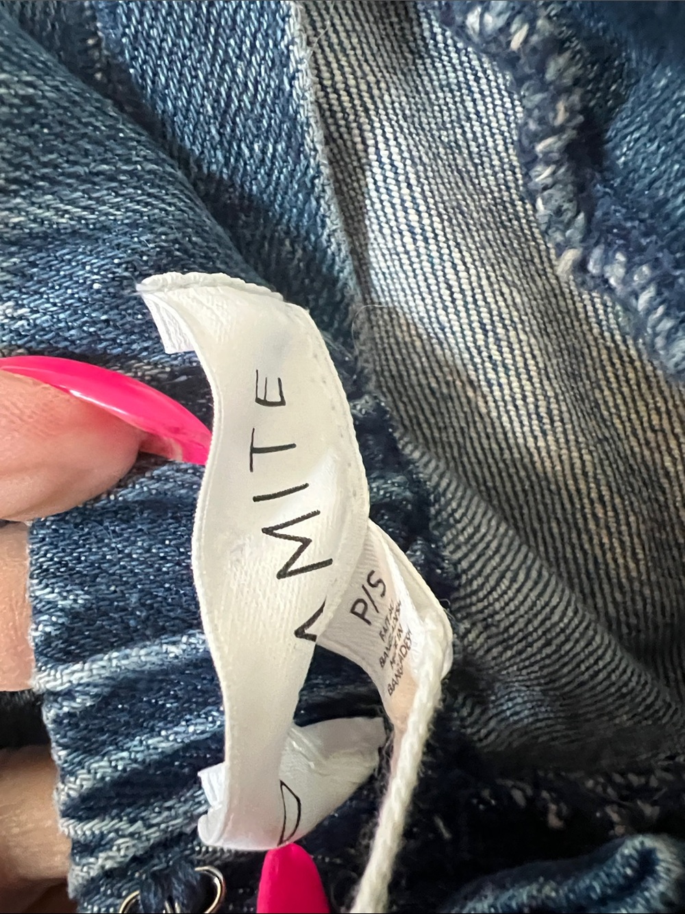 NWT - Dynamite Denim Blue Wide-Leg Jumpsuit - Picture 5 of 5